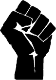 [image description: BLM fist logo]